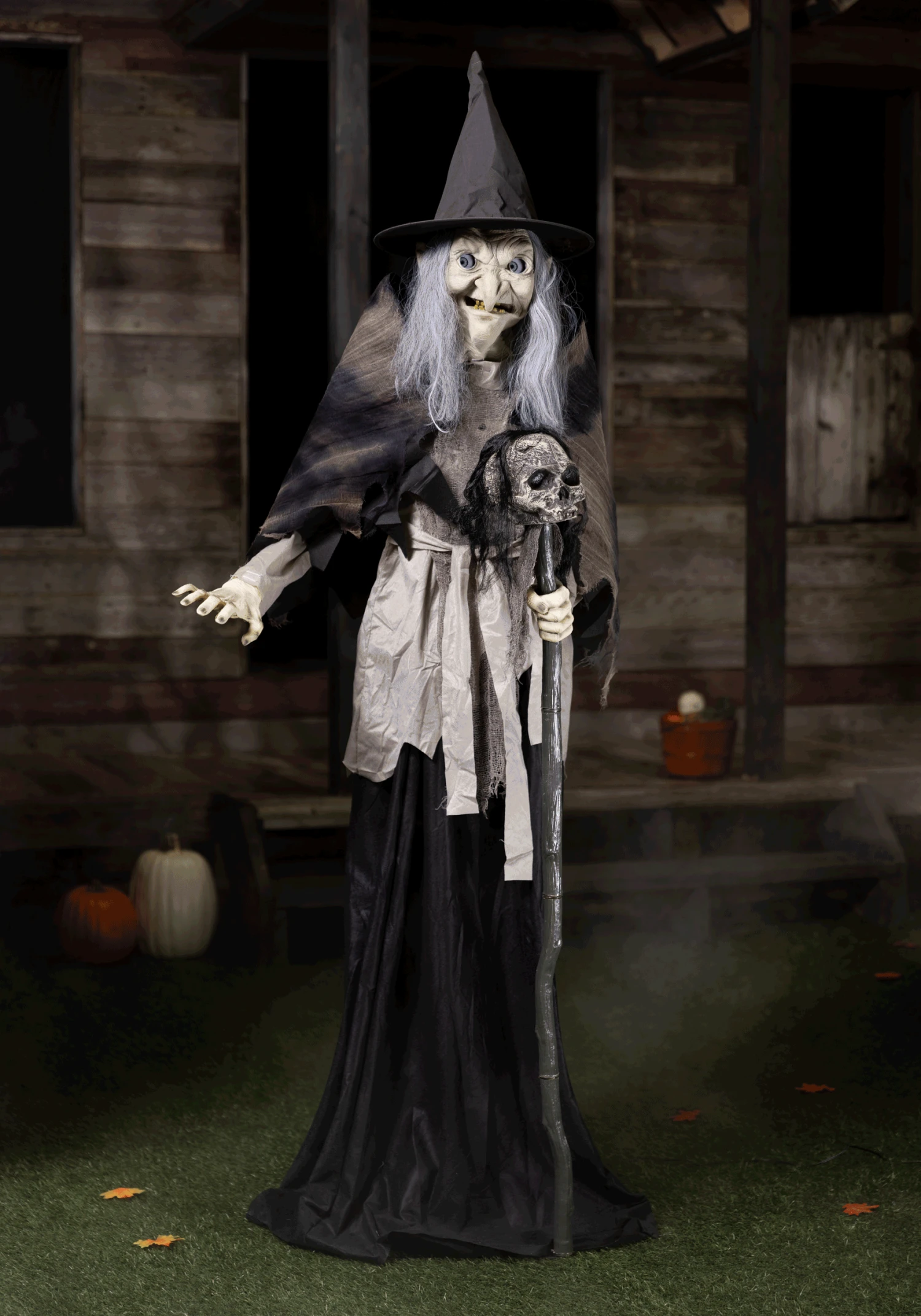 6FT Lunging Witch With DigitEye Animated Decoration 3 6FT Lunging Witch With DigitEye Animated Decoration