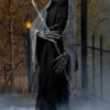 Fun World 6FT Reaper With Staff Halloween Decoration 2 Fun World 6FT Reaper With Staff Halloween Decoration -Halloween Costumes 6ft reaper with staff prop