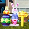 6FT Tall Large Egg Hunt Inflatable Prop Decoration 1 6FT Tall Large Egg Hunt Inflatable Prop Decoration -Halloween Costumes 6ft tall large egg hunt inflatable decoration