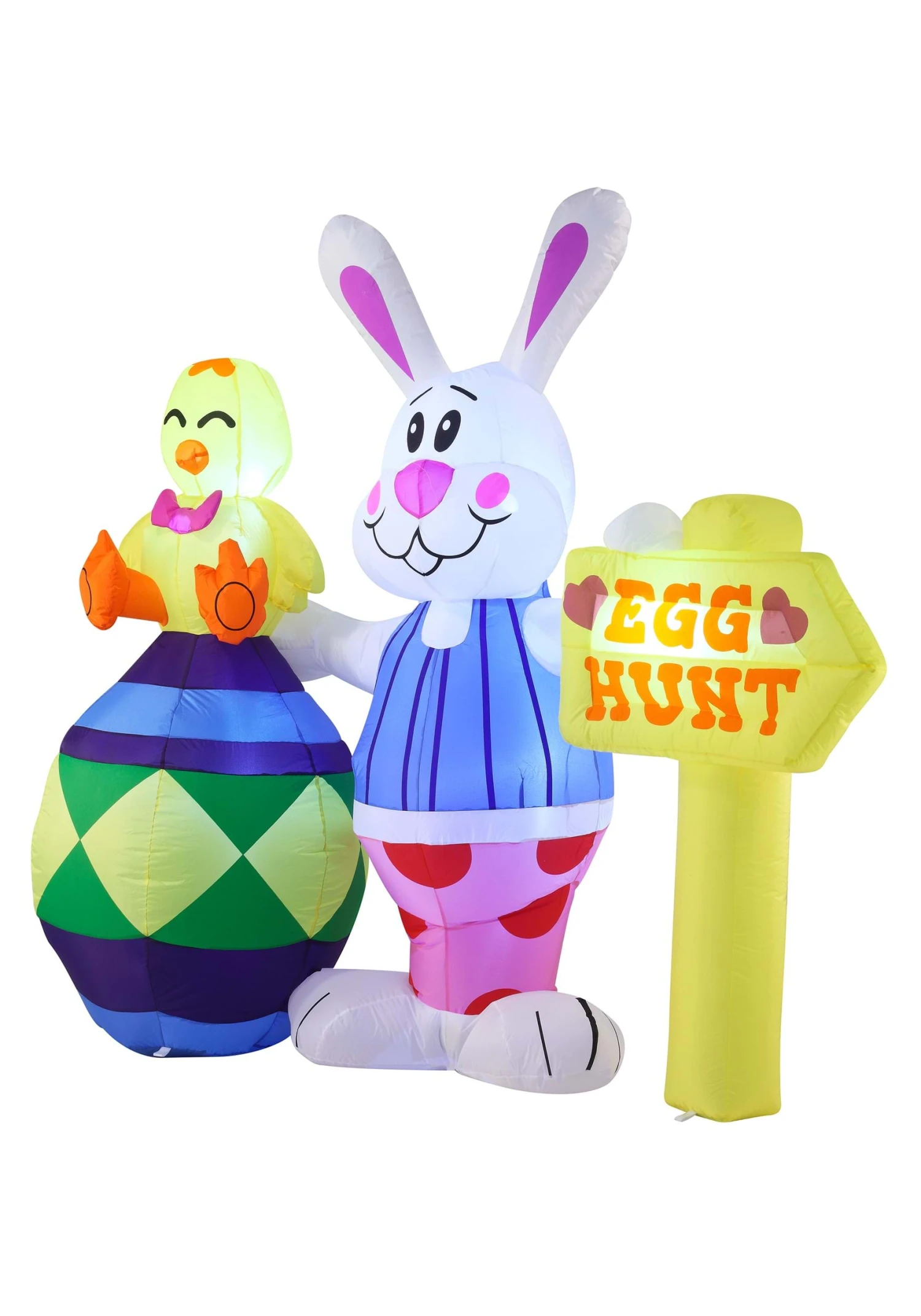 6FT Tall Large Egg Hunt Inflatable Prop Decoration 4 6FT Tall Large Egg Hunt Inflatable Prop Decoration - Image 2
