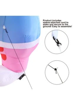 6FT Tall Large Egg Hunt Inflatable Prop Decoration 11 6FT Tall Large Egg Hunt Inflatable Prop Decoration -Halloween Costumes 6ft tall large egg hunt inflatable decoration alt 2