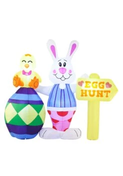 6FT Tall Large Egg Hunt Inflatable Prop Decoration 15 6FT Tall Large Egg Hunt Inflatable Prop Decoration -Halloween Costumes 6ft tall large egg hunt inflatable decoration alt 6