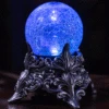 7" Color Changing Mystic Crystal Ball Decoration 1 7" Color Changing Mystic Crystal Ball Decoration -Halloween Costumes 7 color changing mystic crystal ball