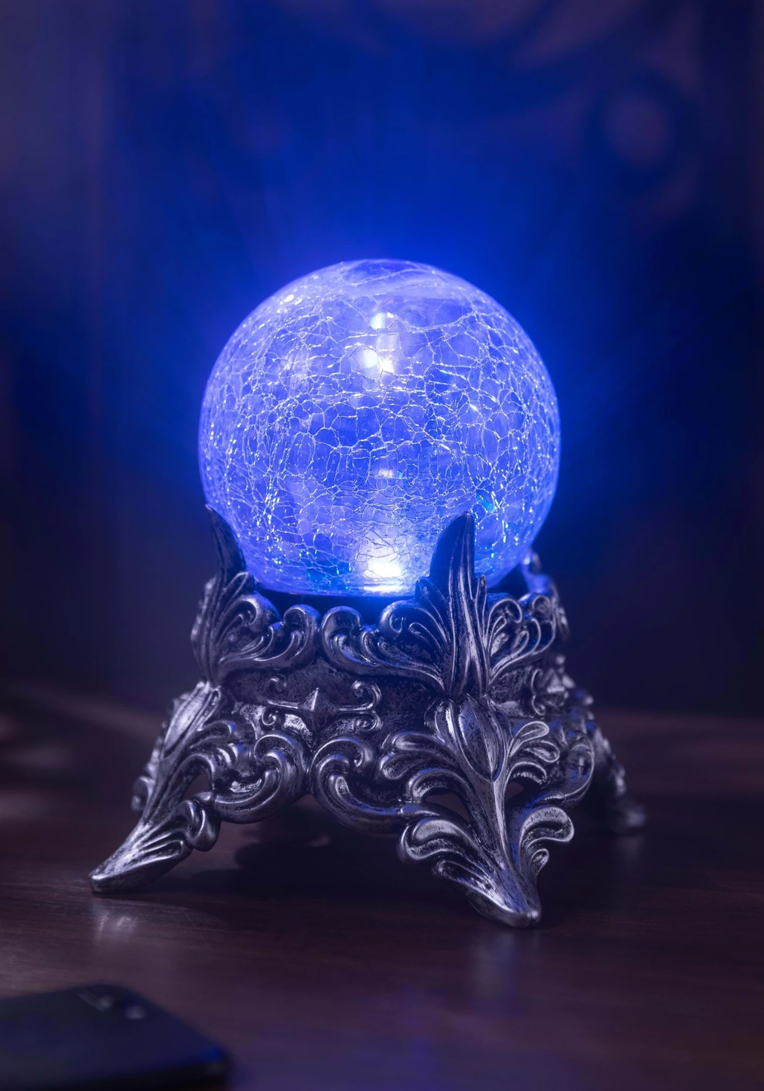 7" Color Changing Mystic Crystal Ball Decoration 4 7" Color Changing Mystic Crystal Ball Decoration - Image 2