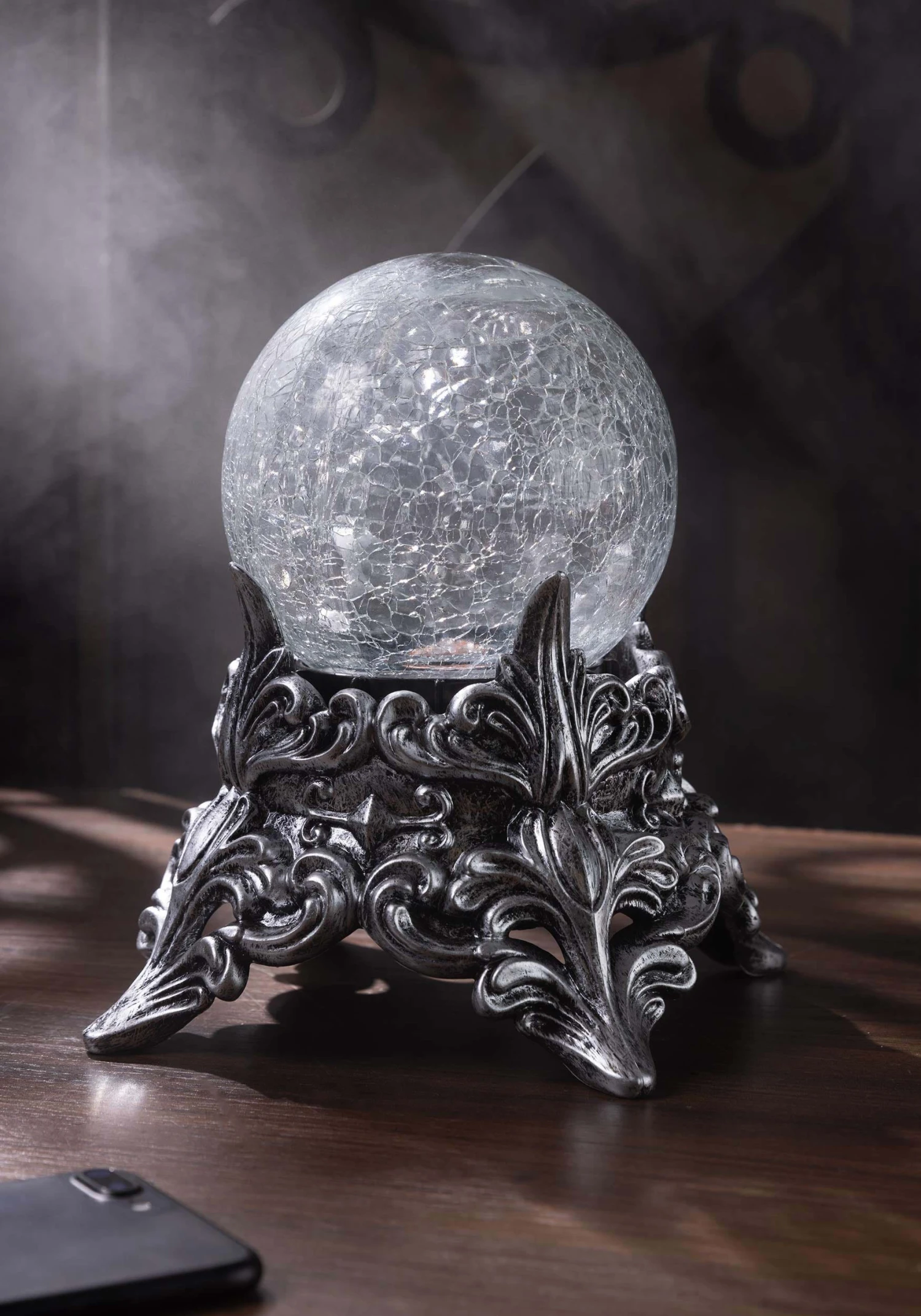 7" Color Changing Mystic Crystal Ball Decoration 5 7" Color Changing Mystic Crystal Ball Decoration - Image 3