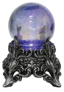 7" Color Changing Mystic Crystal Ball Decoration 9 7" Color Changing Mystic Crystal Ball Decoration -Halloween Costumes 7 color changing mystic crystal ball alt 3
