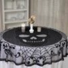 AMSCAN 70-Inch Round Skull Lace Decorative Table Cover 1 AMSCAN 70-Inch Round Skull Lace Decorative Table Cover -Halloween Costumes 70 round skull lace table cover