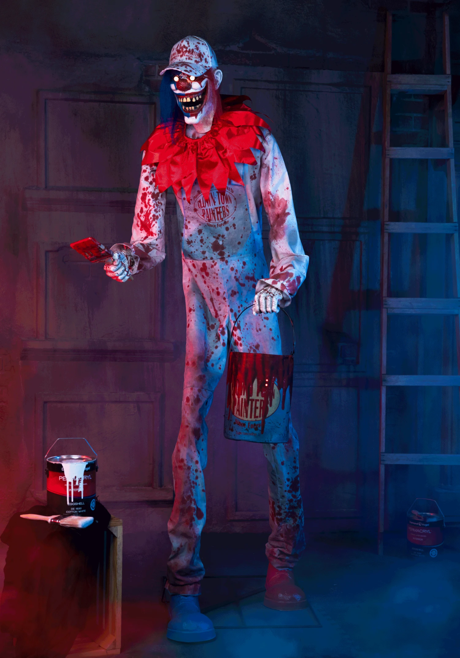 7FT Animated Arty The Clown Halloween Decoration 3 7FT Animated Arty The Clown Halloween Decoration