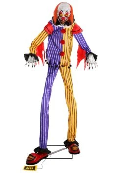 Animated 7ft Funzo The Clown -Halloween Costumes 7ft animated funzo the clown alt 2 upd
