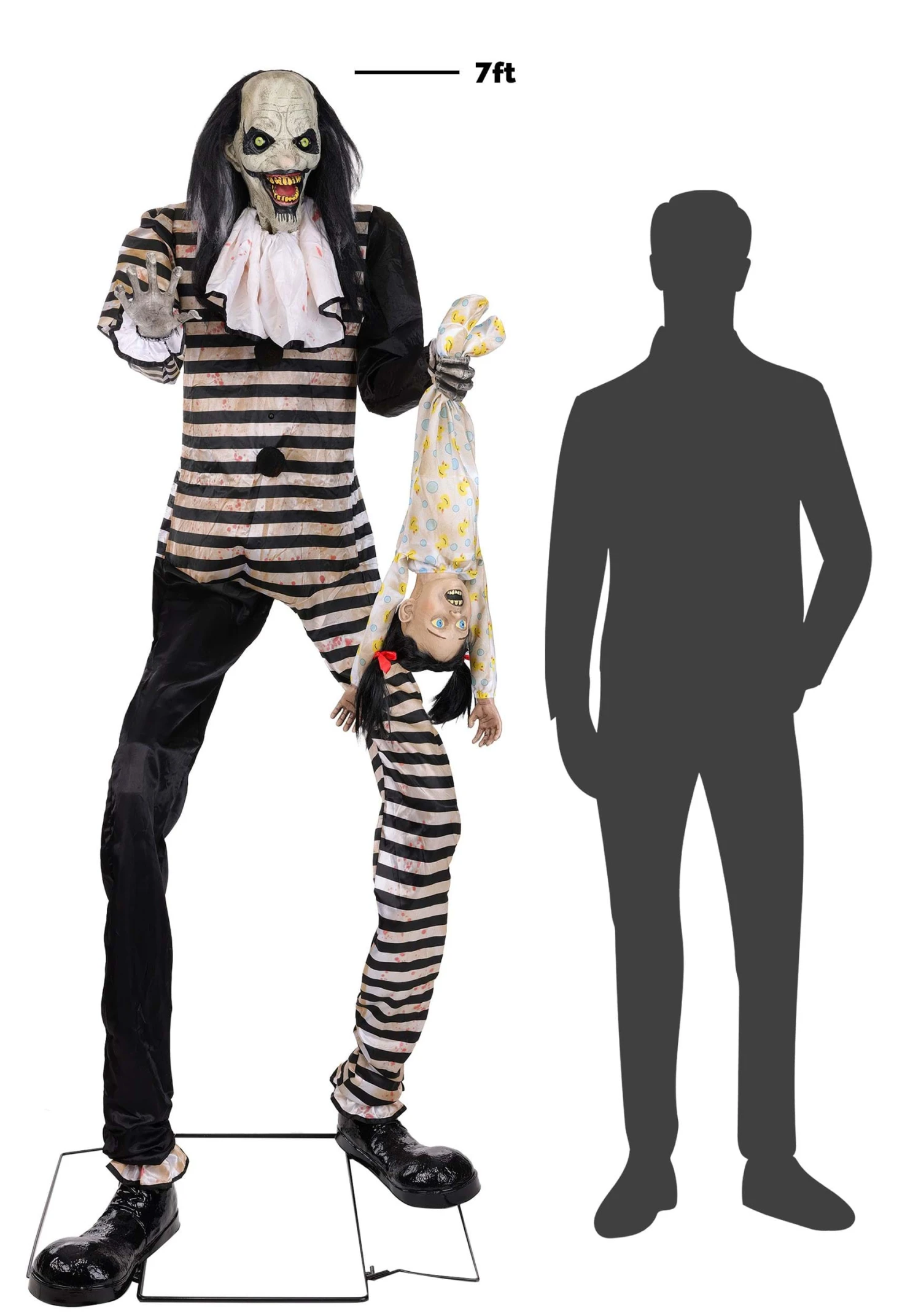 7FT Sweet Dreams Clown Animatronic Decoration 8 7FT Sweet Dreams Clown Animatronic Decoration - Image 6