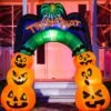 7FT Large Pumpkin Arch Inflatable Prop Decoration 1 7FT Large Pumpkin Arch Inflatable Prop Decoration -Halloween Costumes 7ft tall large pumpkin arch inflatable decoration