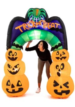 7FT Large Pumpkin Arch Inflatable Prop Decoration -Halloween Costumes 7ft tall large pumpkin arch inflatable decoration alt 3
