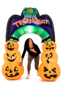 7FT Large Pumpkin Arch Inflatable Prop Decoration -Halloween Costumes 7ft tall large pumpkin arch inflatable decoration alt 4