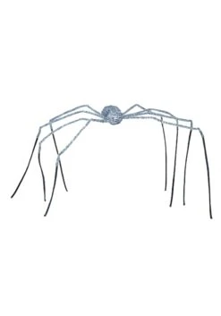 Fun World 90-Inch Gray Fuzzy Spider Prop Decoration