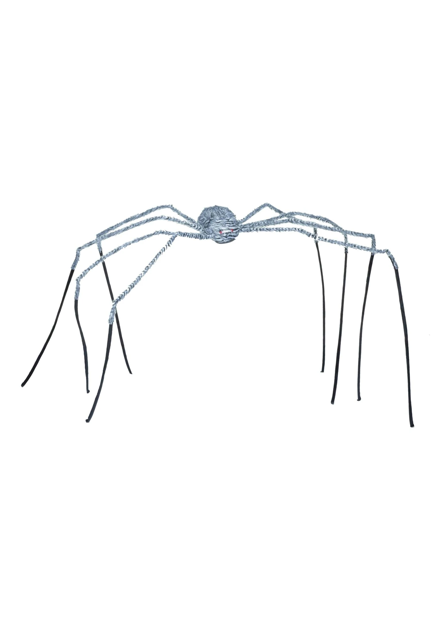 Fun World 90-Inch Gray Fuzzy Spider Prop Decoration 3 Fun World 90-Inch Gray Fuzzy Spider Prop Decoration