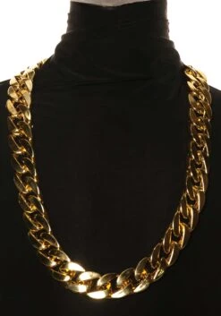 90's Gold Costume Chain Link Accessory