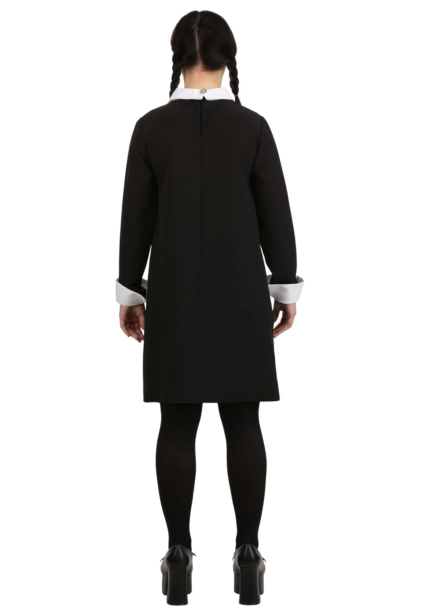 Women's 1960s Wednesday Addams Costume 4 Women's 1960s Wednesday Addams Costume - Image 2