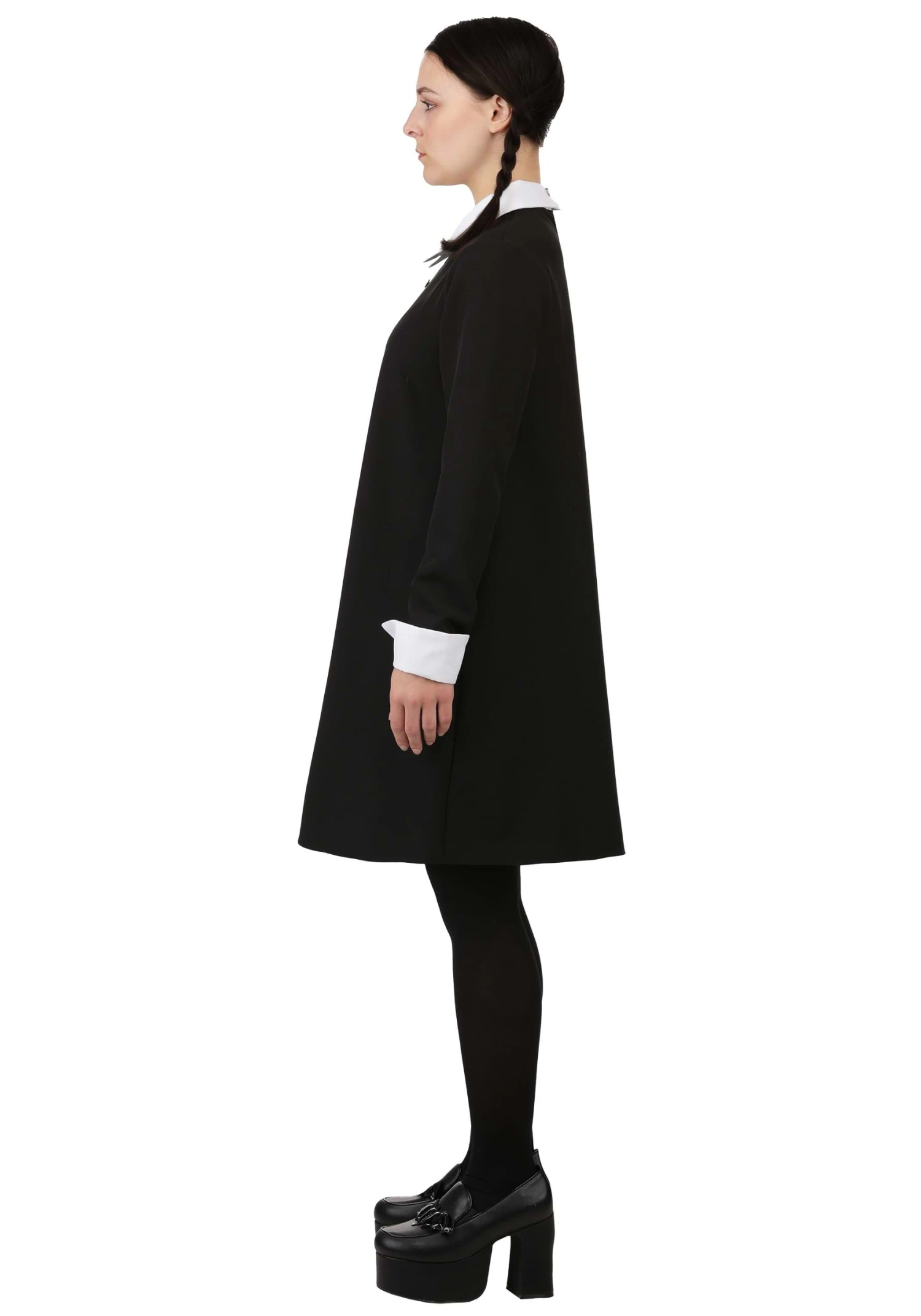 Women's 1960s Wednesday Addams Costume 5 Women's 1960s Wednesday Addams Costume - Image 3