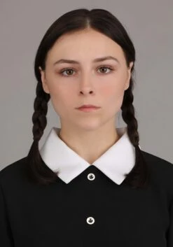 Women's 1960s Wednesday Addams Costume 13 Women's 1960s Wednesday Addams Costume -Halloween Costumes adult 1960s wednesday addams costume alt 4