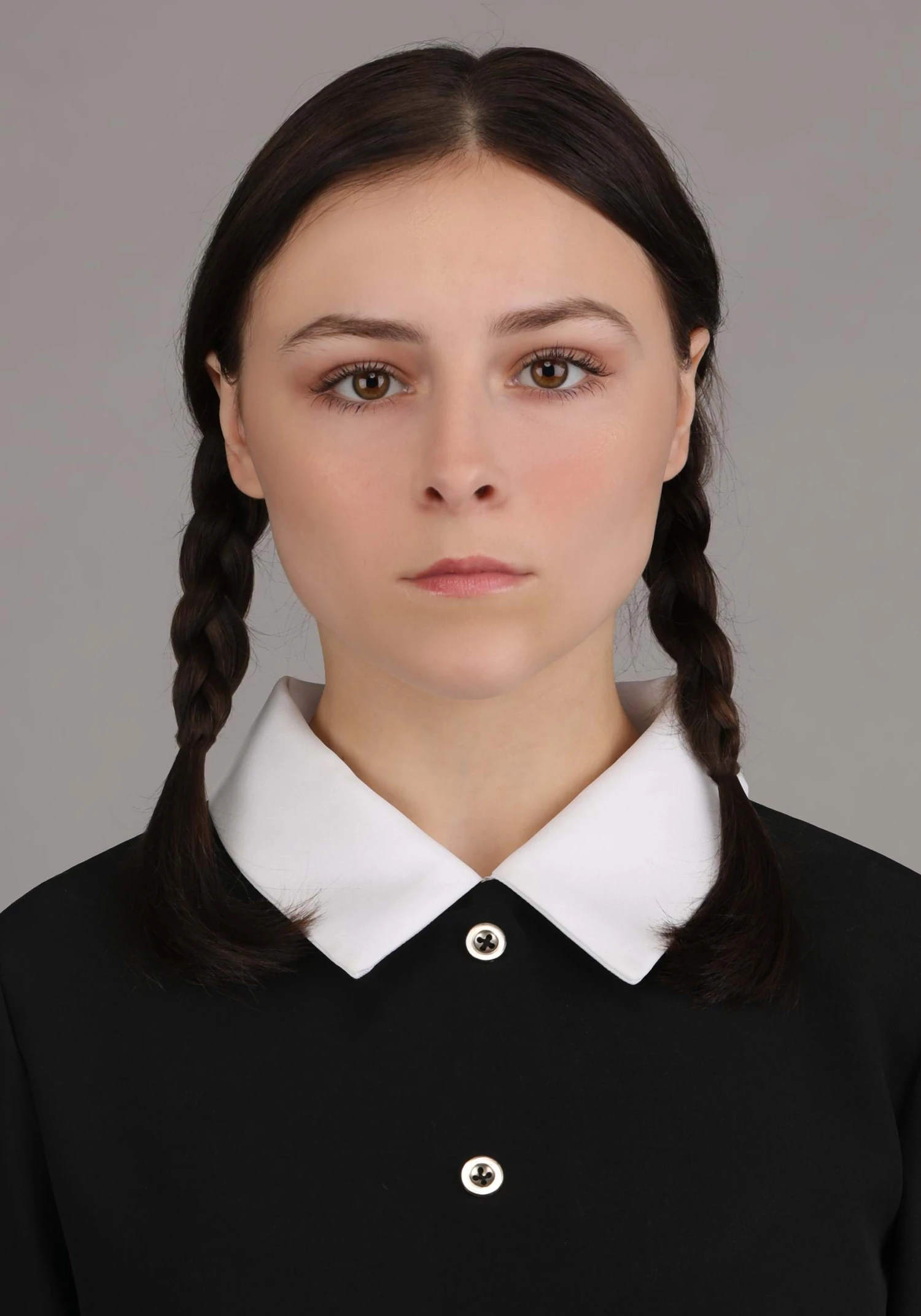 Women's 1960s Wednesday Addams Costume 7 Women's 1960s Wednesday Addams Costume - Image 5