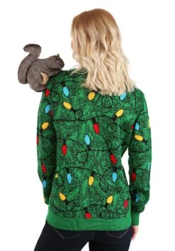 Adult 3D Squirrel In The Christmas Tree Ugly Sweater -Halloween Costumes adult 3d squirrel in the christmas tree ugly sweat alt 7