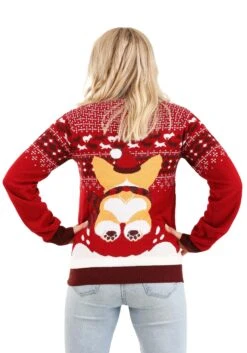 A Very Corgi Christmas Ugly Christmas Sweater For Adults -Halloween Costumes adult a very corgi christmas ugly christmas sweater 6