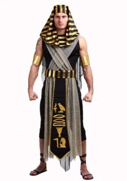 All Powerful Pharaoh Men's Costume -Halloween Costumes adult all powerful pharaoh alt 2