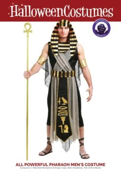 All Powerful Pharaoh Men's Costume -Halloween Costumes adult all powerful pharaoh alt 8