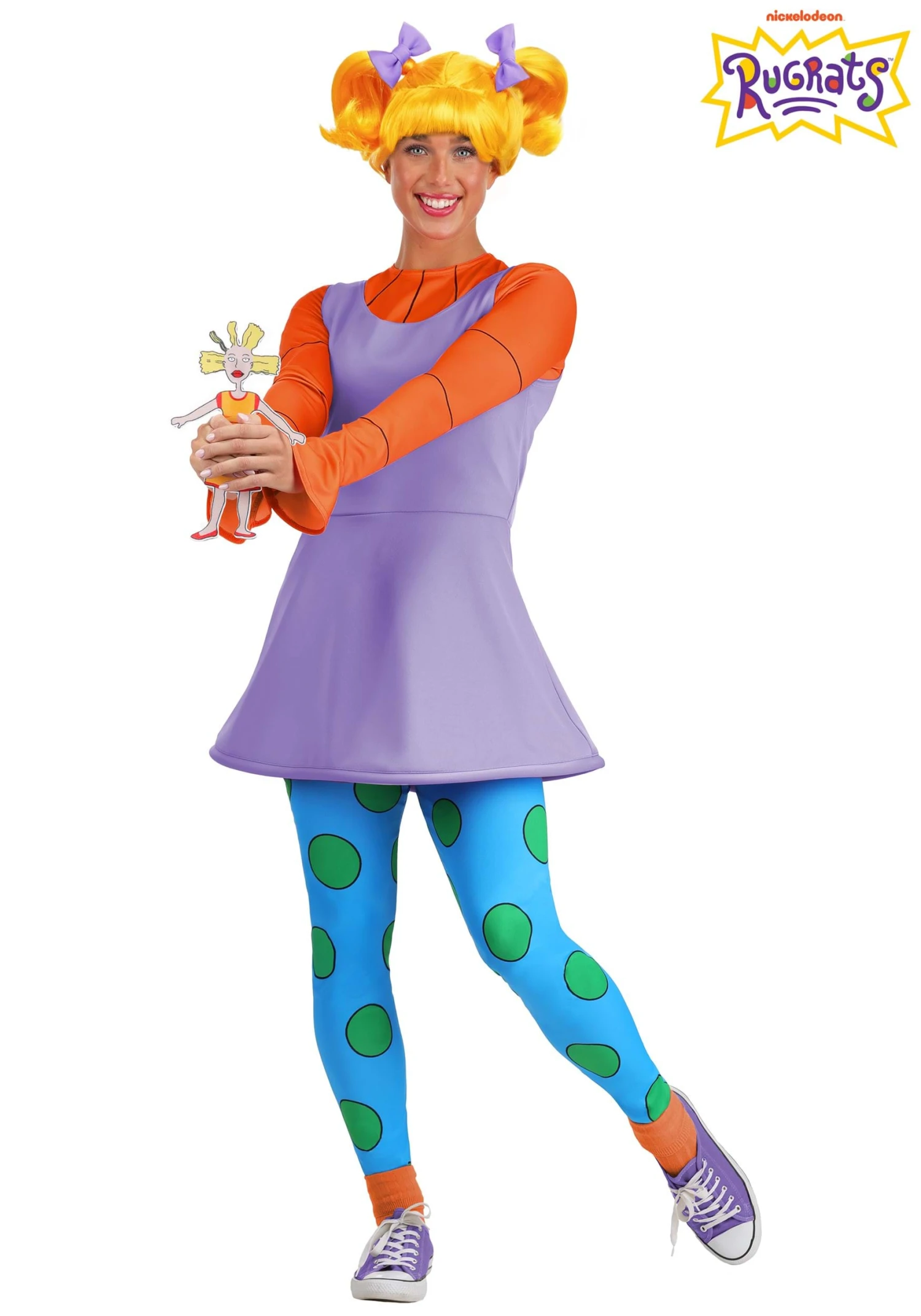 Nickelodeon Rugrats Angelica Women's Costume 3 Nickelodeon Rugrats Angelica Women's Costume