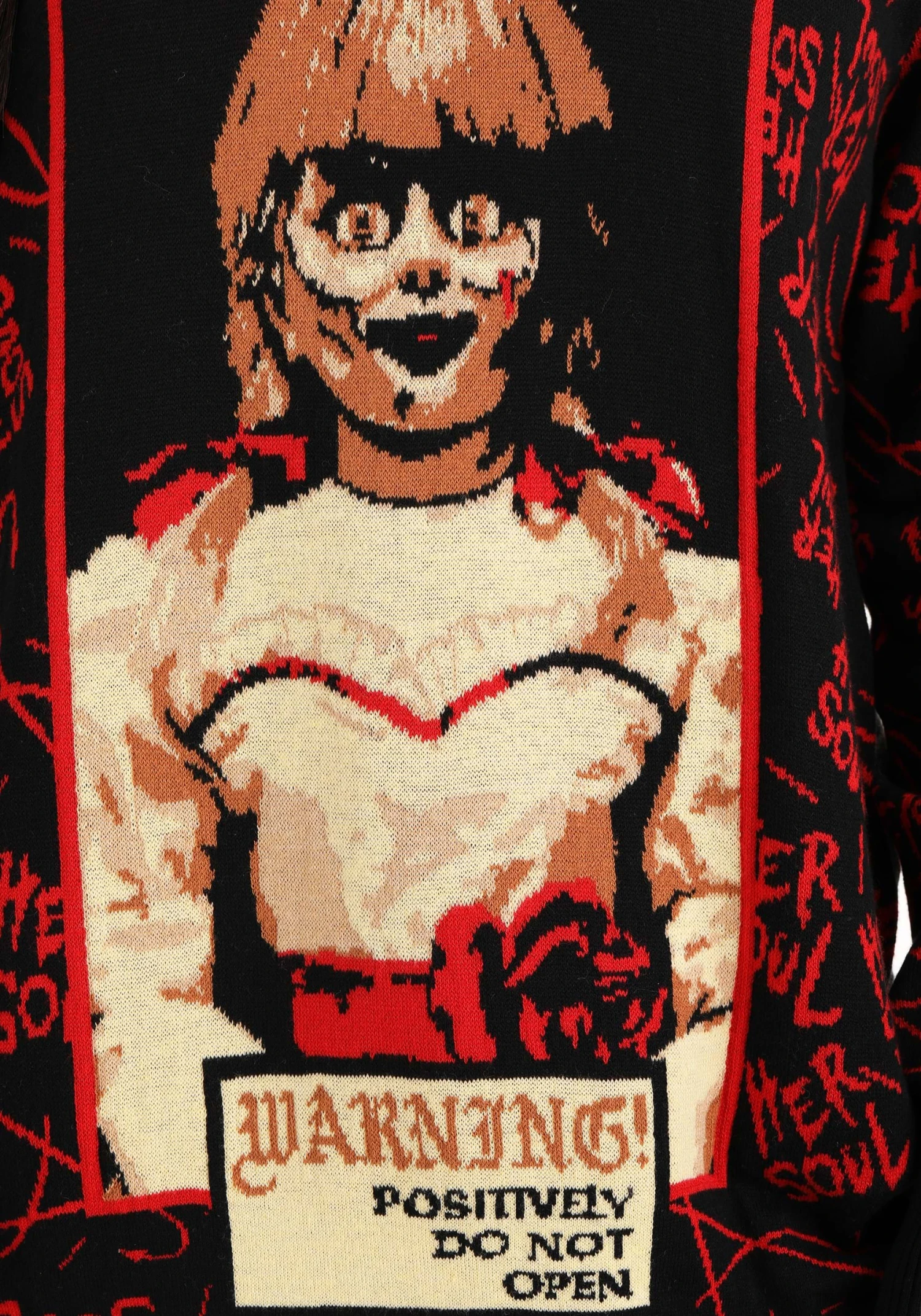 Annabelle Halloween Sweater For Adults 11 Annabelle Halloween Sweater For Adults - Image 9