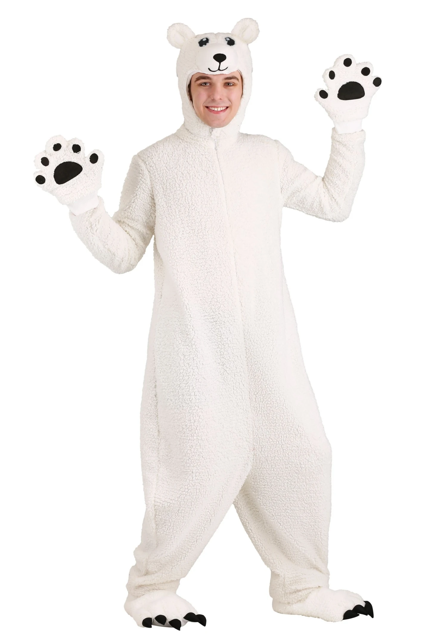 Adults Arctic Polar Bear Costume 3 Adults Arctic Polar Bear Costume