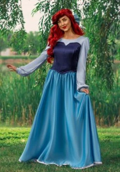 Disney's The Little Mermaid Ariel Blue Costume Dress For Women 14 Disney's The Little Mermaid Ariel Blue Costume Dress For Women -Halloween Costumes adult ariel blue dress costume alt 3