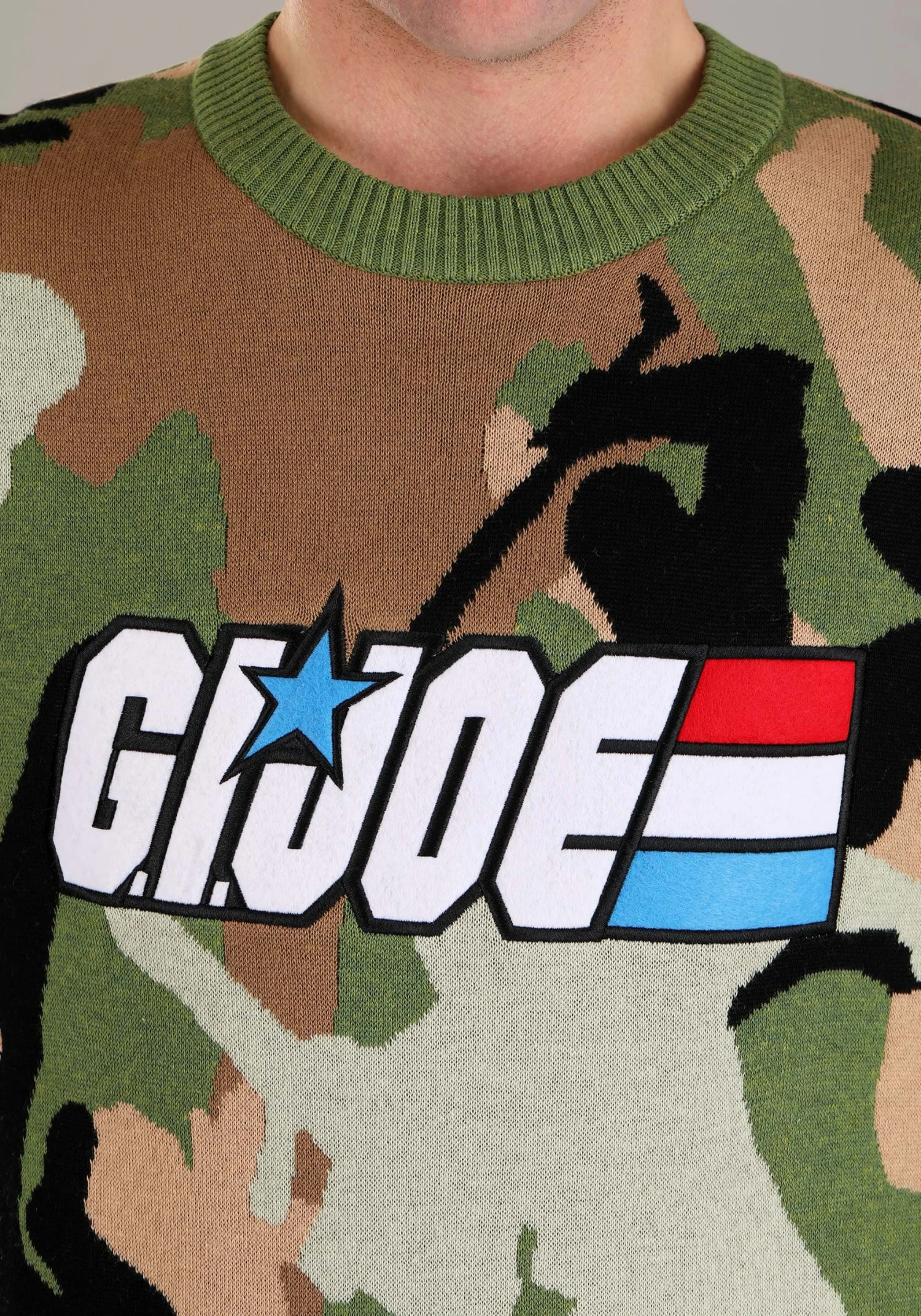 Army GI Joe Camo Sweater For Adults 6 Army GI Joe Camo Sweater For Adults - Image 4