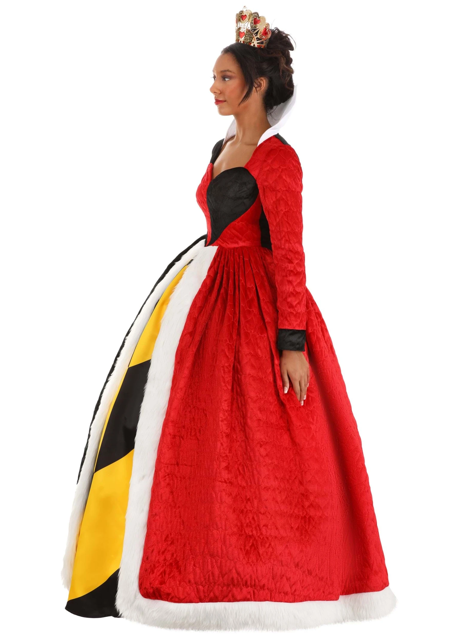 Women's Authentic Disney Alice In Wonderland Queen Of Hearts Costume 12 Women's Authentic Disney Alice In Wonderland Queen Of Hearts Costume - Image 10