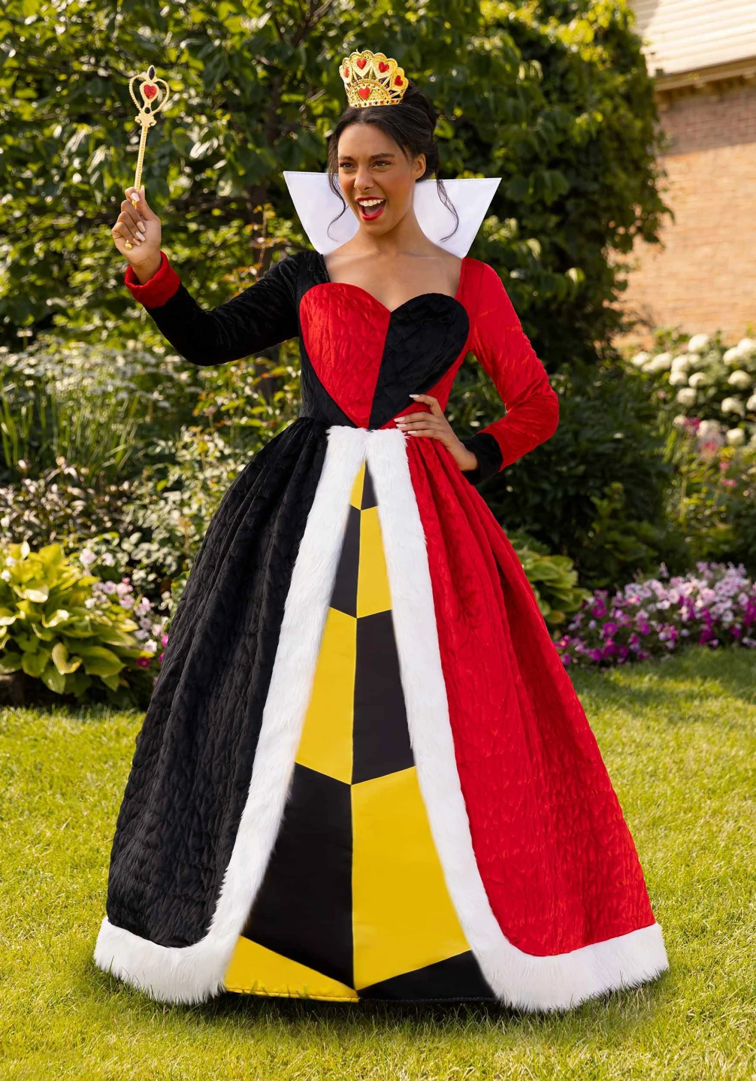 Women's Authentic Disney Alice In Wonderland Queen Of Hearts Costume 5 Women's Authentic Disney Alice In Wonderland Queen Of Hearts Costume - Image 3