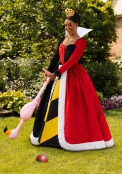 Women's Authentic Disney Alice In Wonderland Queen Of Hearts Costume 18 Women's Authentic Disney Alice In Wonderland Queen Of Hearts Costume -Halloween Costumes adult authentic disney queen of hearts costume alt 3
