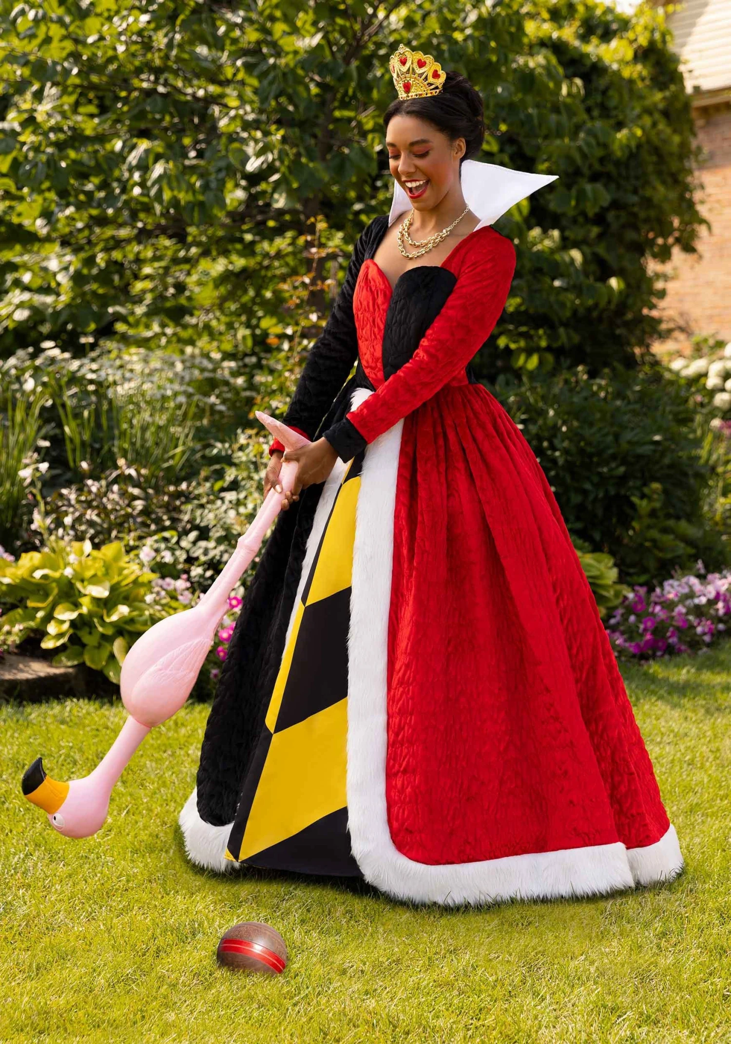 Women's Authentic Disney Alice In Wonderland Queen Of Hearts Costume 6 Women's Authentic Disney Alice In Wonderland Queen Of Hearts Costume - Image 4