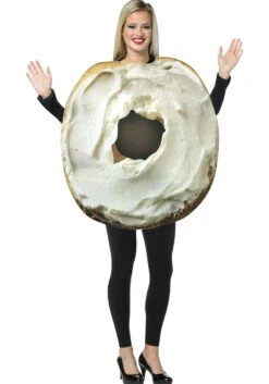 Bagel W/ Cream Cheese Costume For Adults