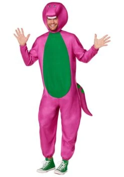 Barney The Dinosaur Costume For Adults