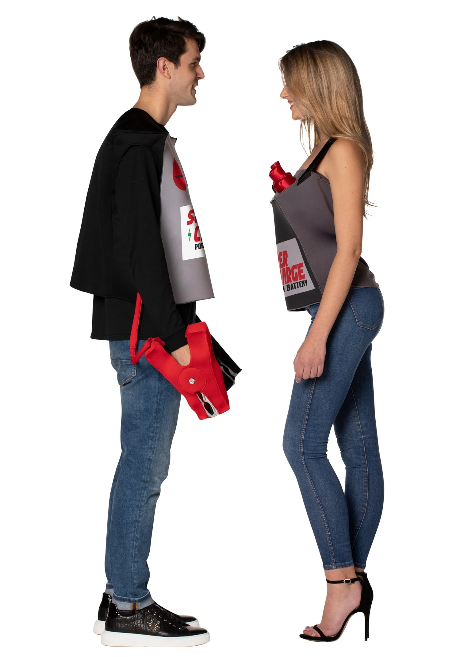Adult Battery & Jumper Cables Couple's Costume 4 Adult Battery & Jumper Cables Couple's Costume - Image 2