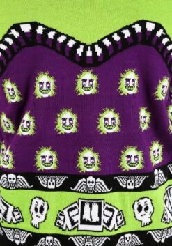 Beetlejuice Lydia Deetz Adult Halloween Sweater 23 Beetlejuice Lydia Deetz Adult Halloween Sweater -Halloween Costumes adult beetlejuice lydia deetz ugly halloween sweater alt11