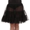 Adult Black Knee Length Crinoline