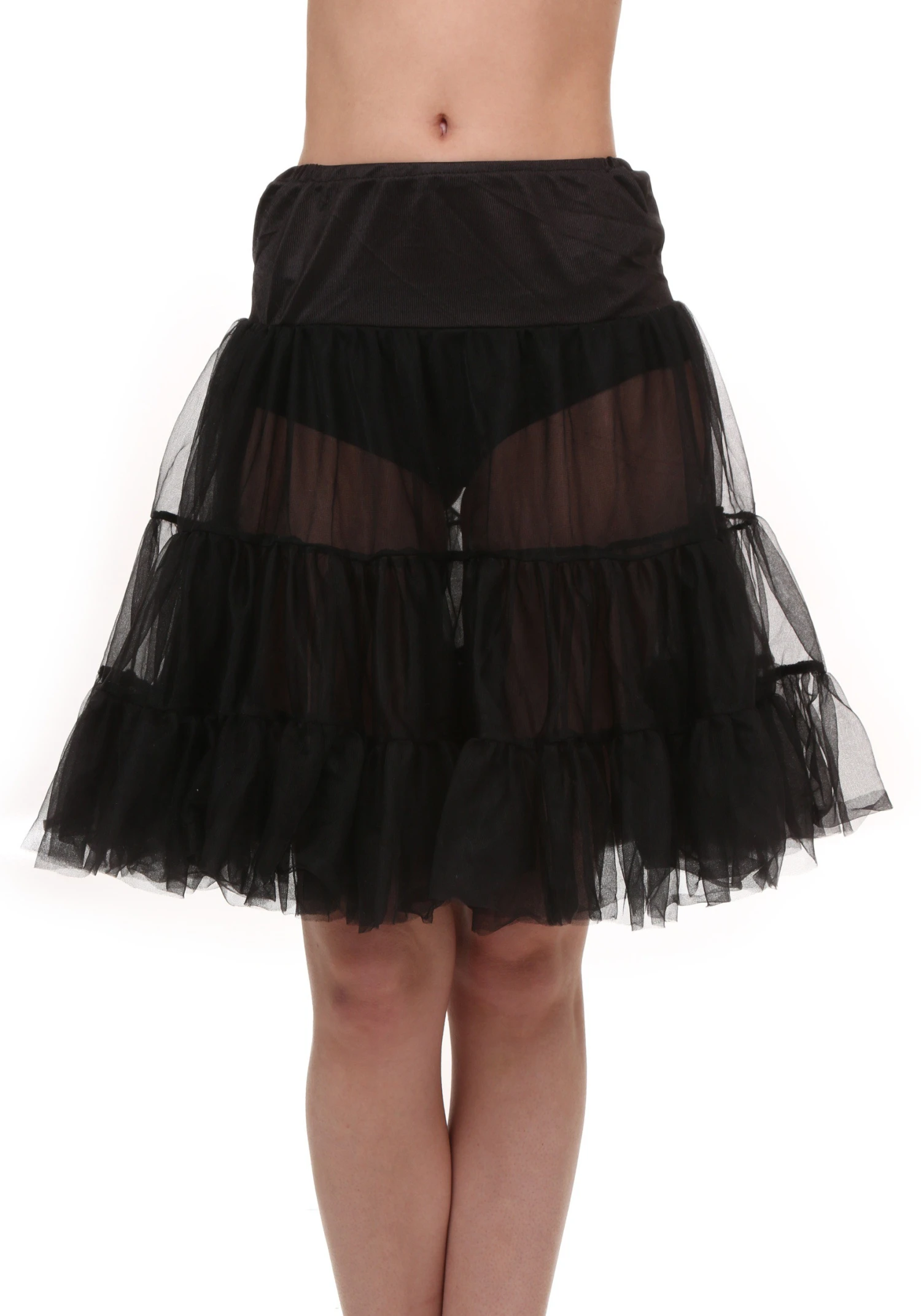 Adult Black Knee Length Crinoline 3 Adult Black Knee Length Crinoline