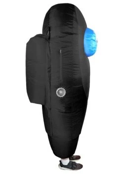 Sus Crewmate Adult Black Killer Costume -Halloween Costumes adult black sus crewmate killer costume alt 3