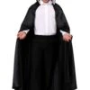 Adult Black Vampire Cloak 1 Adult Black Vampire Cloak -Halloween Costumes adult black vampire cloak