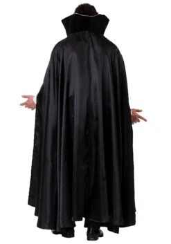Adult Black Vampire Cloak -Halloween Costumes adult black vampire cloak2