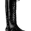 Black Wrestling Costume Adult Boots -Halloween Costumes adult black wrestling boots