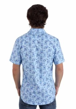 Care Bears Blue Business Adult Shirt -Halloween Costumes adult blue business care bears shirt alt 5