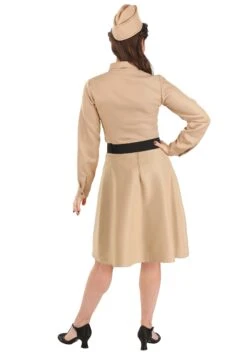 Boogie Woogie WW2 Costume Dress For Women 6 Boogie Woogie WW2 Costume Dress For Women -Halloween Costumes adult boogie woogie ww2 costume alt 1