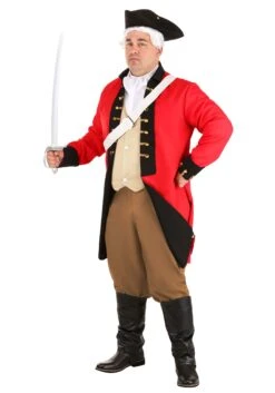 Plus Size Adult British Red Coat Costume
